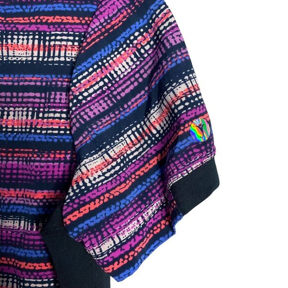 Scrubletics Women's Patterned Short Sleeve Scrub Top - Picture 4 of 8